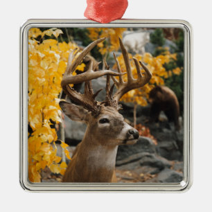 Ornamento De Metal Trophy Deer