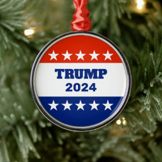 Ornamento De Metal Trump 2024 Natal