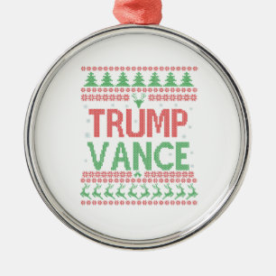 Ornamento De Metal Trump Vance Republican American Election Gift