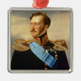 Ornamento De Metal Tsar Nicholas mim
