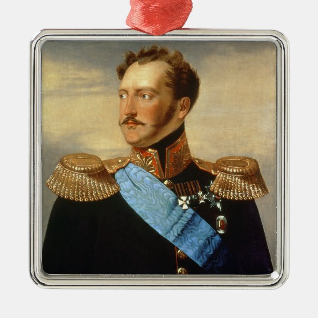 Ornamento De Metal Tsar Nicholas mim (Frente)