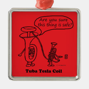 Ornamento De Metal Tuba Tesla Coil