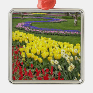 Ornamento De Metal Tulipas, Jacintos e Narcisos,