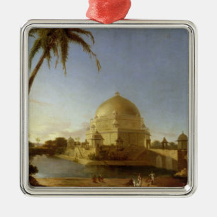 Ornamento De Metal Túmulo de Sher Shah, Sasaram, Bihar, c.1790 (óle