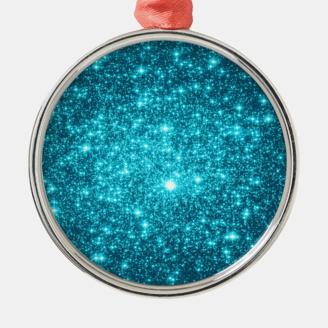 Ornamento De Metal Turquoise Sparkle (Frente)