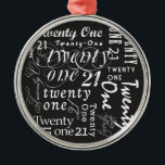 Ornamento De Metal Twenty One<br><div class="desc">.</div>