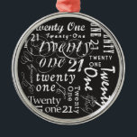 Ornamento De Metal Twenty One<br><div class="desc">.</div>