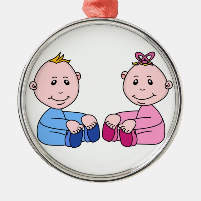 ORNAMENTO DE METAL TWINS (Frente)