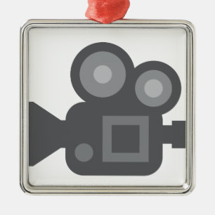 Ornamento De Metal Twitter Emoji - Camera film making