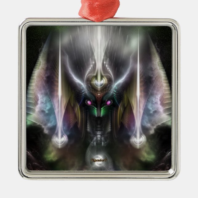 Ornamento De Metal Tyrinan O Horikin Deus Da Guerra (Frente)