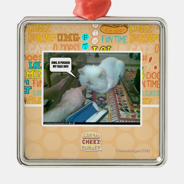 Ornamento De Metal U empurrou minha cara para dentro! (Frente)