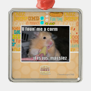 Ornamento De Metal U encontrou-me um milho