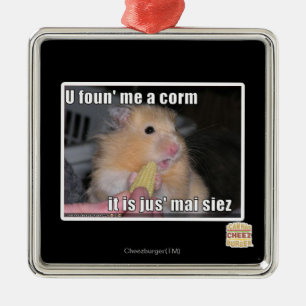 Ornamento De Metal U encontrou-me um milho