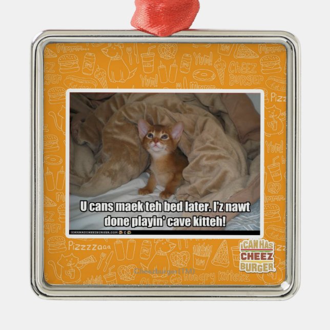 Ornamento De Metal U pode maek a cama mais tarde (Frente)