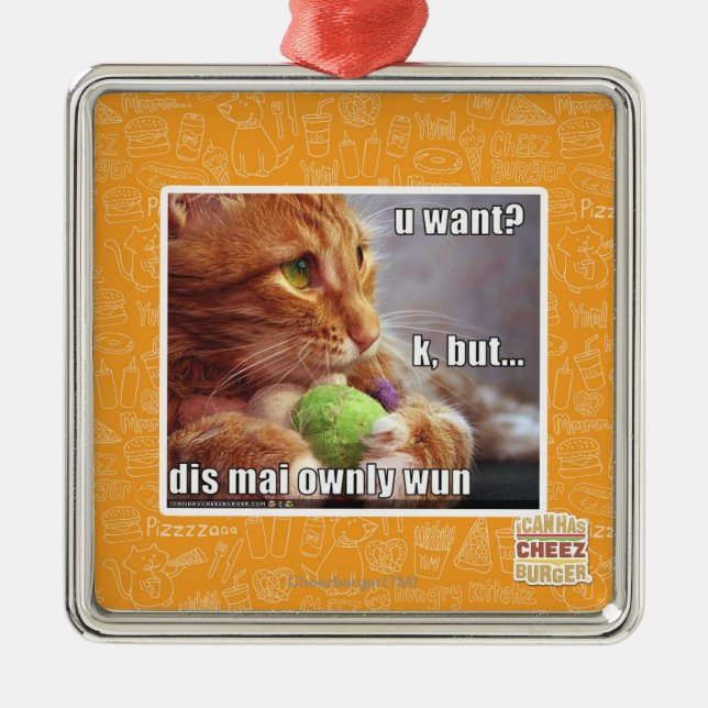 Ornamento De Metal U quer? (Frente)