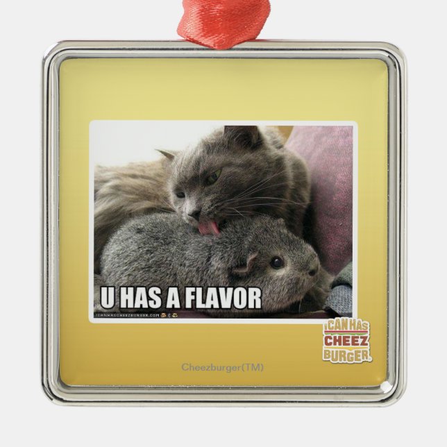 ORNAMENTO DE METAL U TEM UM SABOR (Frente)