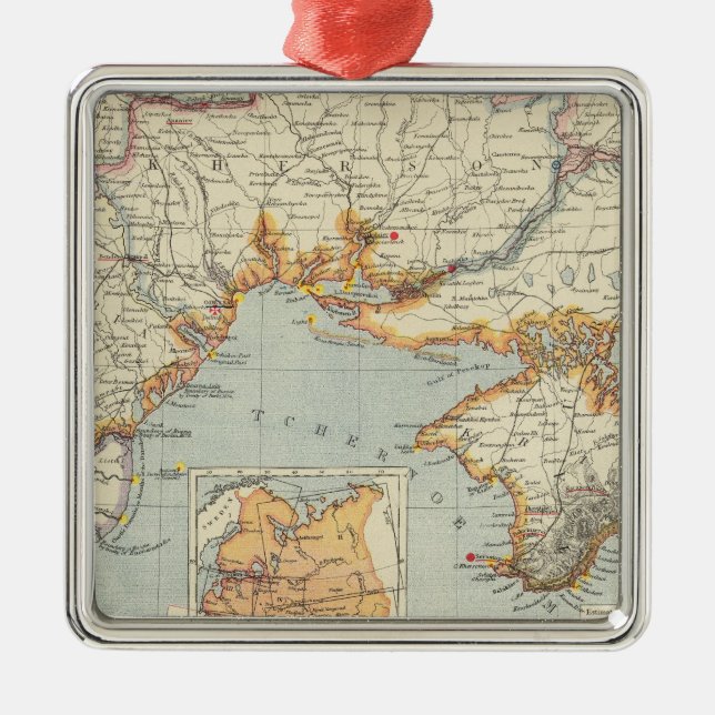 Ornamento De Metal Ucrânia e Moldova (Frente)