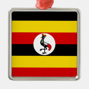 Ornamento De Metal Uganda Flag (Uganda)