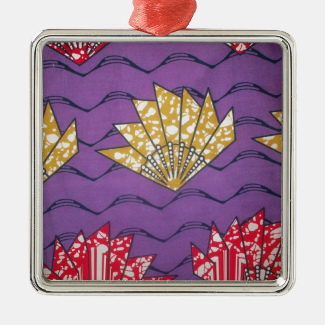 Ornamento De Metal Última Arte de Padrão de Moda Tradicional de Onda  (Frente)