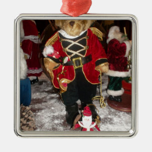 Ornamento De Metal Última fotografia de cartas de presentes de Natal.