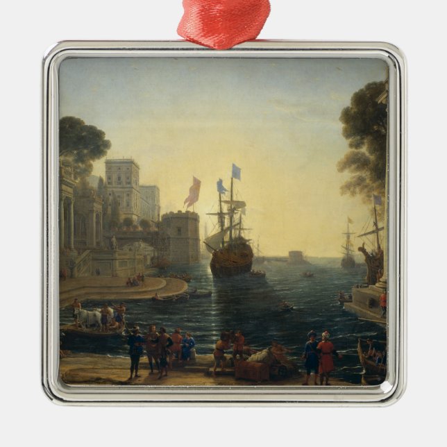 Ornamento De Metal Ulysses que retorna Chryseis a seu pai (Frente)