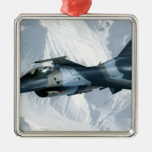 Ornamento De Metal Um agressor F-16