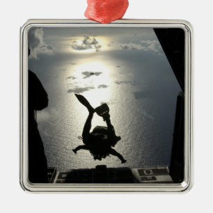 Ornamento De Metal Um assistente da Força Aérea