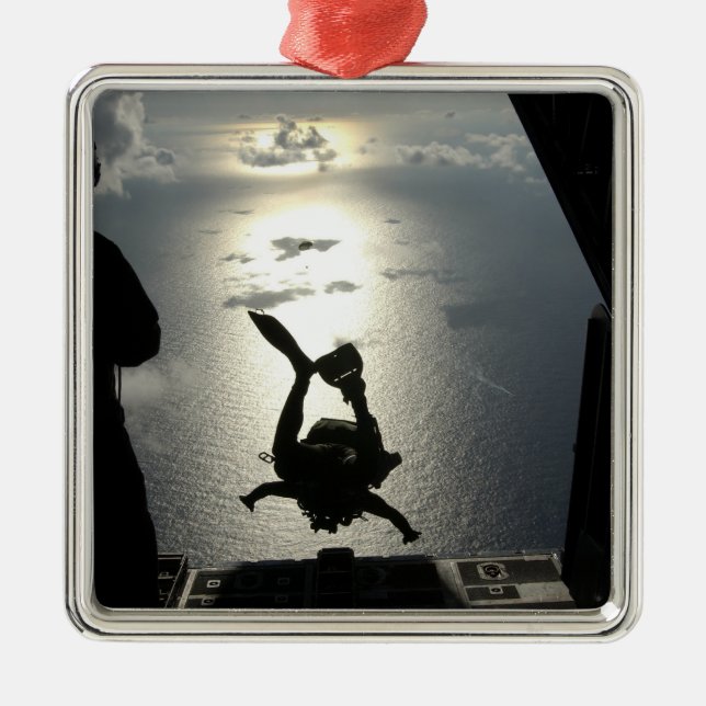 Ornamento De Metal Um assistente da Força Aérea (Frente)