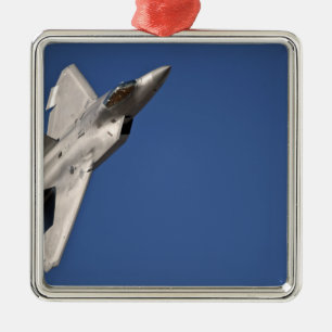 Ornamento De Metal Um avião do raptor F-22