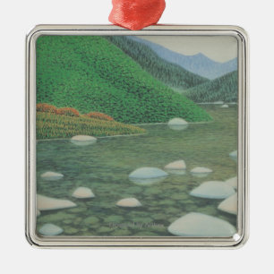 Ornamento De Metal Um canto silencioso em Moutains
