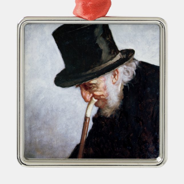 Ornamento De Metal Um capitão de mar aposentado de Massachusetts, (Frente)