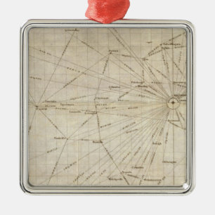 Ornamento De Metal Um diagrama dos Estados Unidos