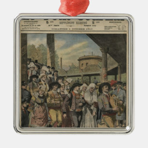 Ornamento De Metal Um direito bretão do casamento em Paris