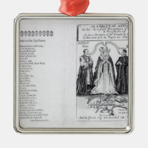 Ornamento De Metal Um emblema do anticristo