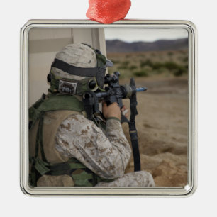 Ornamento De Metal Um escuteiro da infantaria