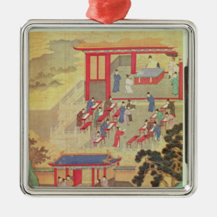 Ornamento De Metal Um exame público chinês antigo