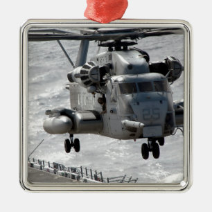 Ornamento De Metal Um helicóptero super do garanhão de CH-53E