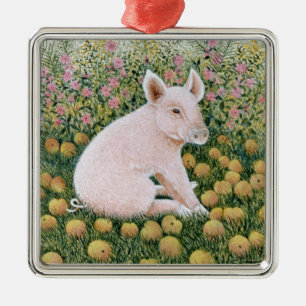 Ornamento De Metal Um mais Apple