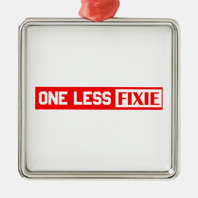 Ornamento De Metal Um Menos Fixo (Frente)