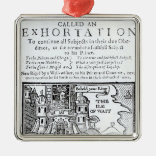 Ornamento De Metal Um navio de Ould chamado um Exhortation