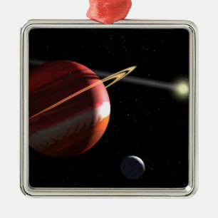 Ornamento De Metal Um planeta da Jupiter-massa que orbita a estrela