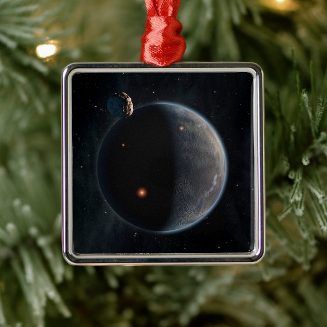 Ornamento De Metal Um Planeta Semelhante À Terra Rico Em Carbono E Se (Árvore)