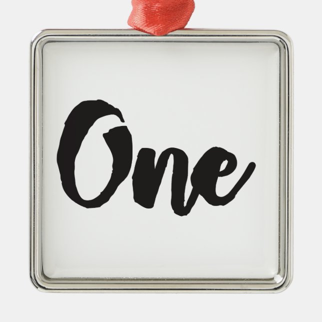 Ornamento De Metal Um primeiro aniversario Primeiro Aniversário Meu 1 (Frente)