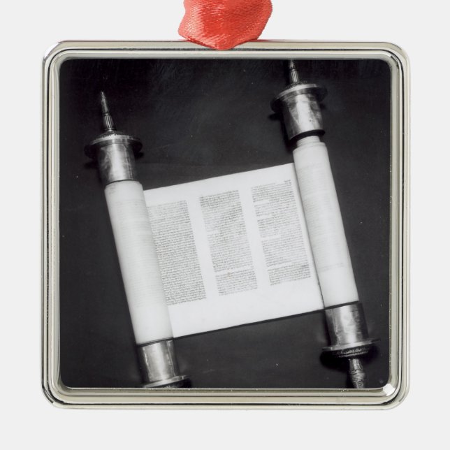 Ornamento De Metal Um rolo hebreu (Frente)