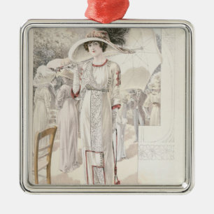 Ornamento De Metal Um vestido da cidade, 'dos modos de Paris de Les