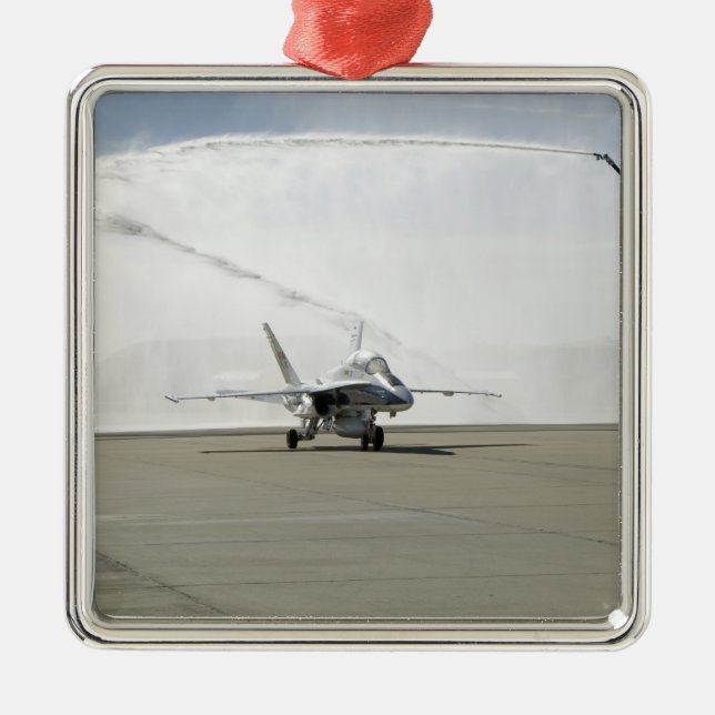 Ornamento De Metal Uma aeronave F-18 (Frente)