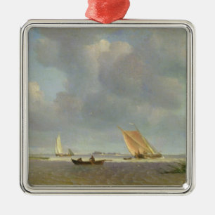 Ornamento De Metal Uma brisa fresca no Elbe, c.1830
