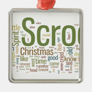 Ornamento De Metal Uma canção de natal do Natal