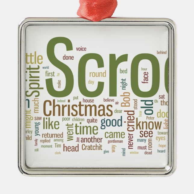 Ornamento De Metal Uma canção de natal do Natal (Frente)