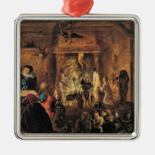 Ornamento De Metal Uma cena da bruxaria, 1633